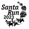 2023 Santa Run Black Vinyl Sticker
